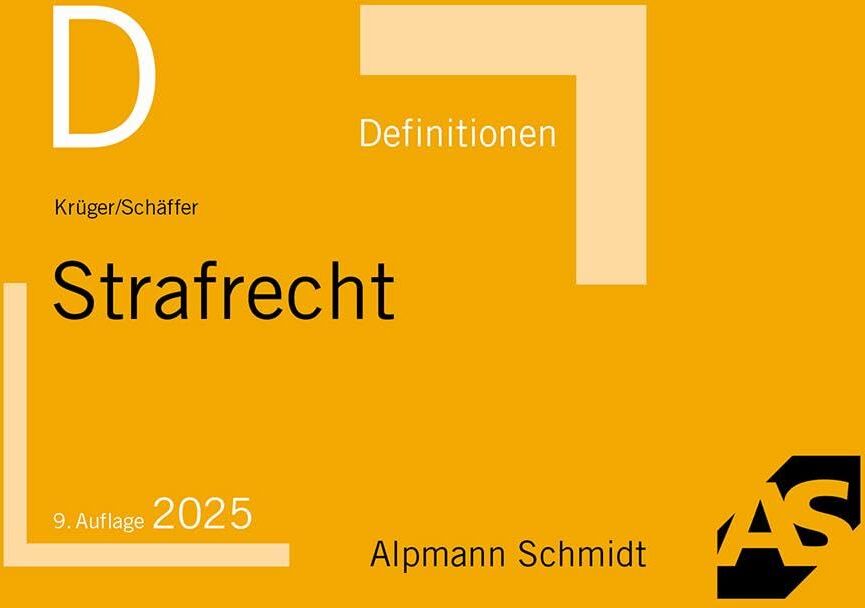 Rolf Krüger - Definitionen Strafrecht - Preis vom 11.10.2026 03:10:56 h