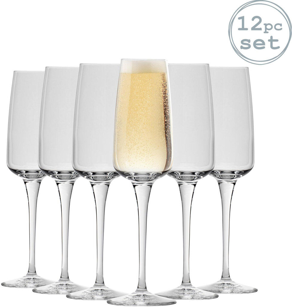 Bormioli Rocco Aurum Champagne Flutes - 230ml Clear 12