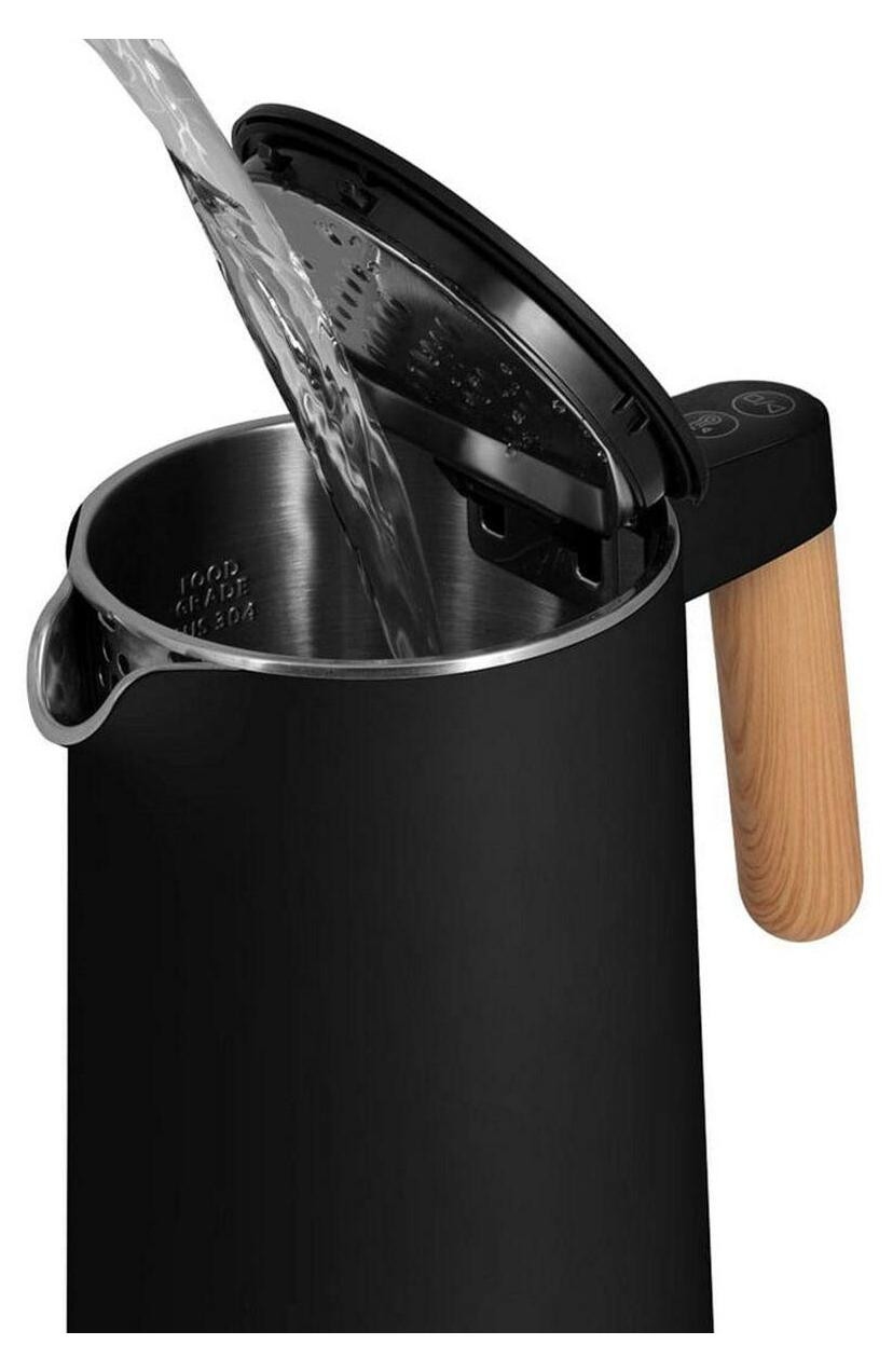 Concept RK 3301 Elektrische waterkoker, dubbelwandig, 1,5 liter, zwart