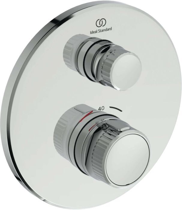 Ideal Standard Navigo Brausethermostat Unterputz A7295AA rund, Fertigmontageset, verchromt