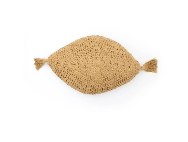 Zierkissen Floriana senf Baumwolle B 30 T 50 cm - Zierkissen