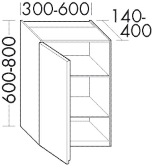 Burgbad Hängeschrank rc40 800x500x200 Bambus Natur, OSKA050RF4607 OSKA050RF4607