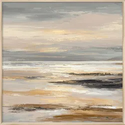 EUROART Wandbild 55 x cm Shimmering Sea III Kunststoff Grau