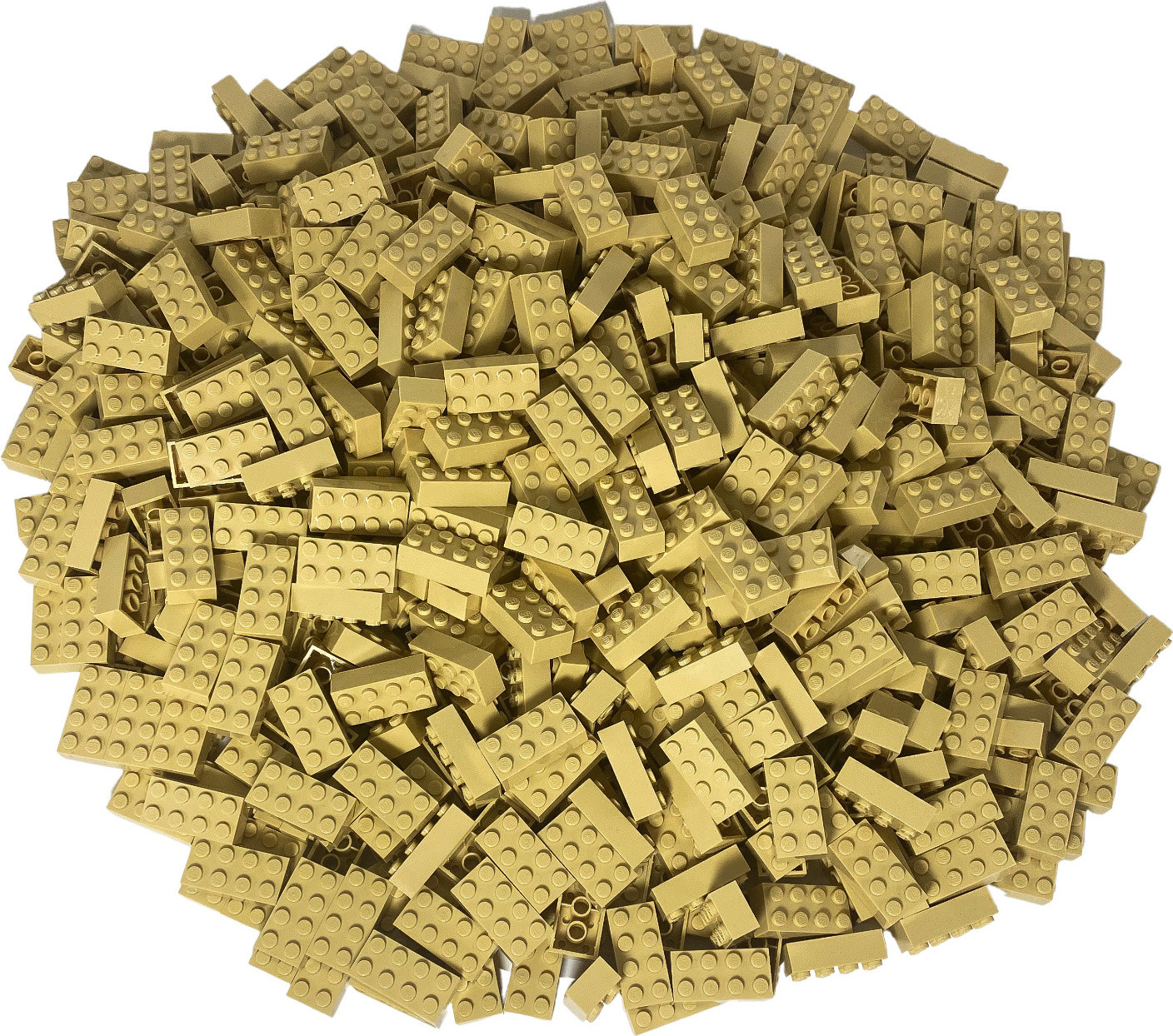 LEGO 2x4 bouwstenen lichtbeige - 100 stuks - 3001