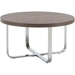 Couchtisch Carl Eichefarben MDF Rund