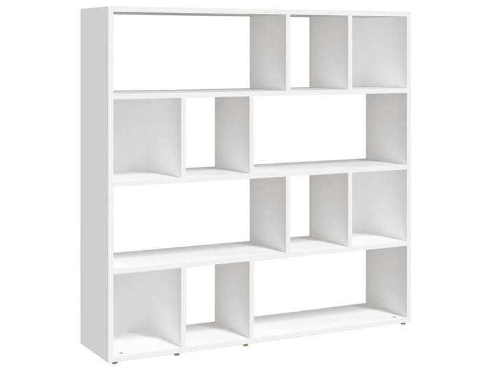 Bibliothèque/Cloison de séparation bois blanc 105x24x102 cm
