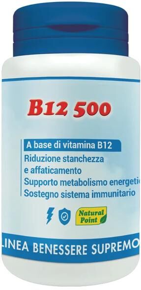 Natural Point B12 Cianocobalamina Integratore 100 Capsule Vegetali