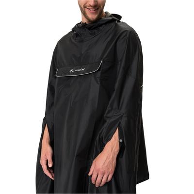 Regenponcho VAUDE "VALDIPINO PONCHO", Damen, Gr. XL, schwarz, Obermaterial: 100% Polyester, Jacken, wasserdicht, wasserabweisend, leichtes Material, windabweisend