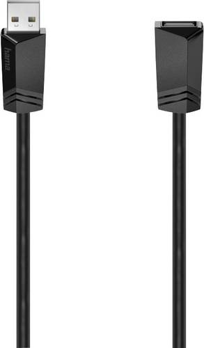 Hama USB-Kabel USB 2.0 USB-A Buchse, USB-A Stecker 3.00 m Schwarz 00200620