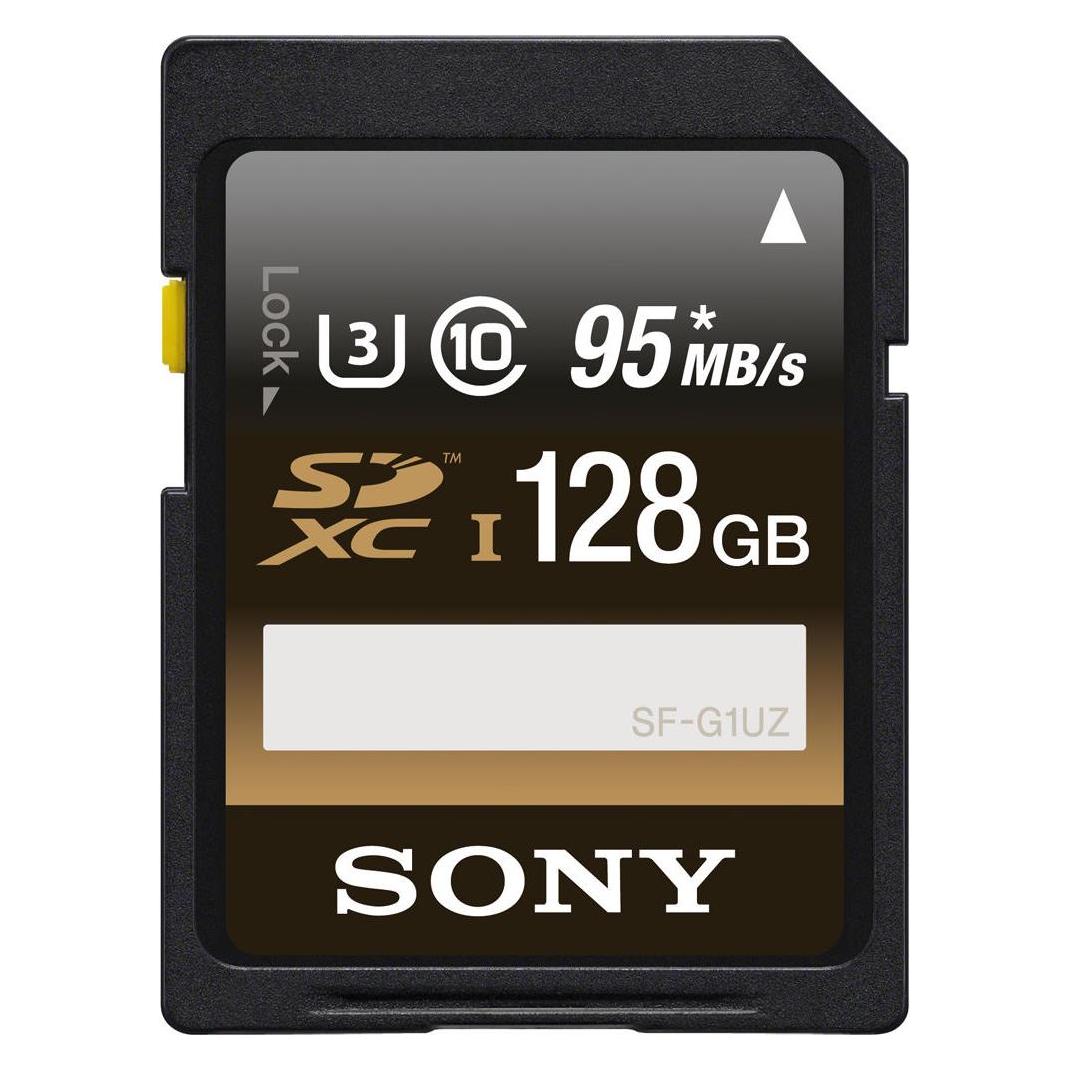 Sony Karte SDXC 128 GB Klasse 10 UHS-I (128 GB, SDXC, U3, UHS-I) (SFG1UZ)