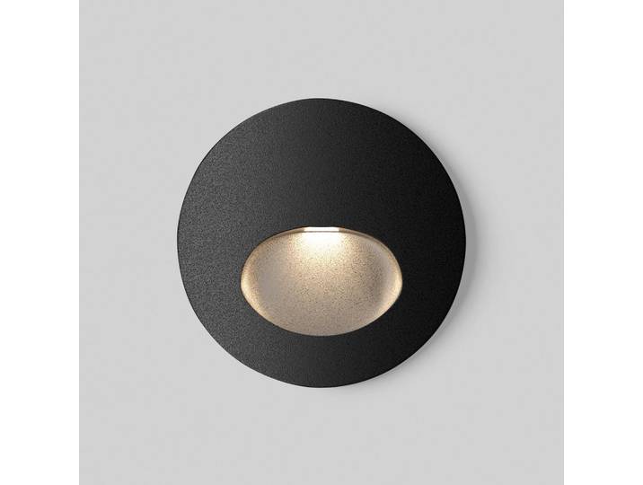 Maytoni Wegeleuchte Outdoor, Schwarz, Metall, rund, 7x7x6.5 cm, CE, gleichmäßige Lichtverteilung, Lampen & Leuchten, Außenbeleuchtung, Wegbeleuchtung, Wegeleuchten