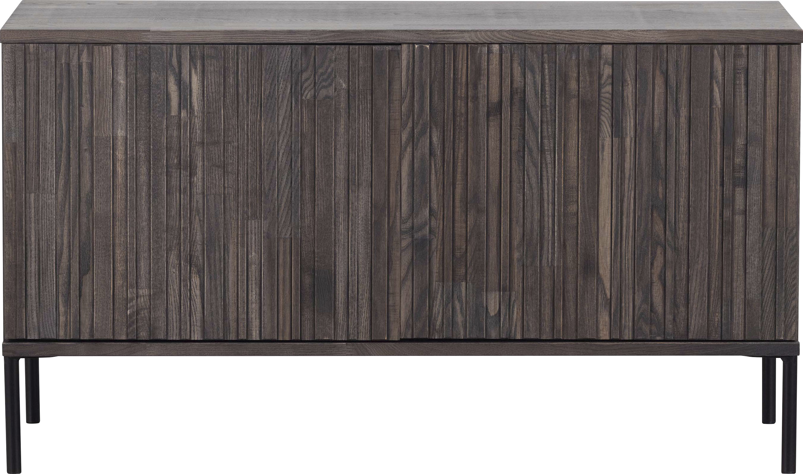Sideboard WOOOD "New Gravure FSC Mix holz mit Druckmechanismus H 56 x B 150 x T 44 cm", braun, B:100cm H:56cm T:44cm, Holzwerkstoff, Sideboards, Sideboard, Kommode Höhe 56 cm, mit grafischen Relieftüren, viel Stauraum braun B/H/T: 100cm x 56cm x 44cm, Esc