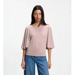 BOSS für Damen. 50563295 Bluse mit Trompetenärmeln in Rosa (S), Lässig, Polyester, 3/4 Ärmel