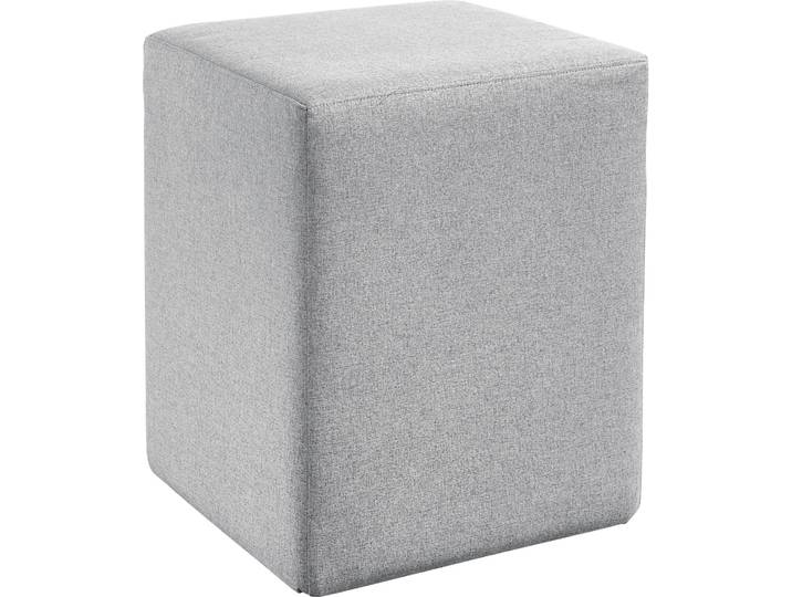 Polsterhocker MAINTAL Kieferwald , grau, Struktur (100% Polyester), Hocker, Polsterhocker, eckig, Stoffbezogen