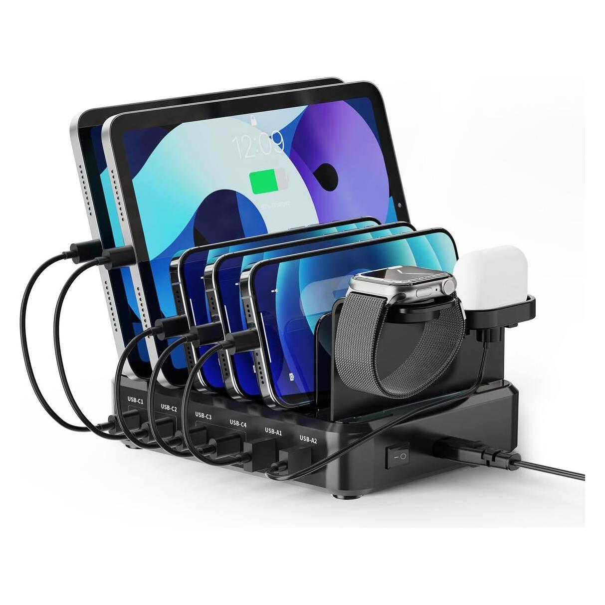 Ewent Ladestation Ew1335 130 W (130 W, 6 Ports) (EW1335)