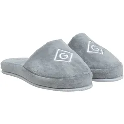 Hausschuh GANT "Hausschuhe", Damen, Gr. 42-43, grau, Obermaterial: 100% Baumwolle CO. Futter: 100% Baumwolle CO. 100% Baumwolle CO., Schuhe Hausschuh