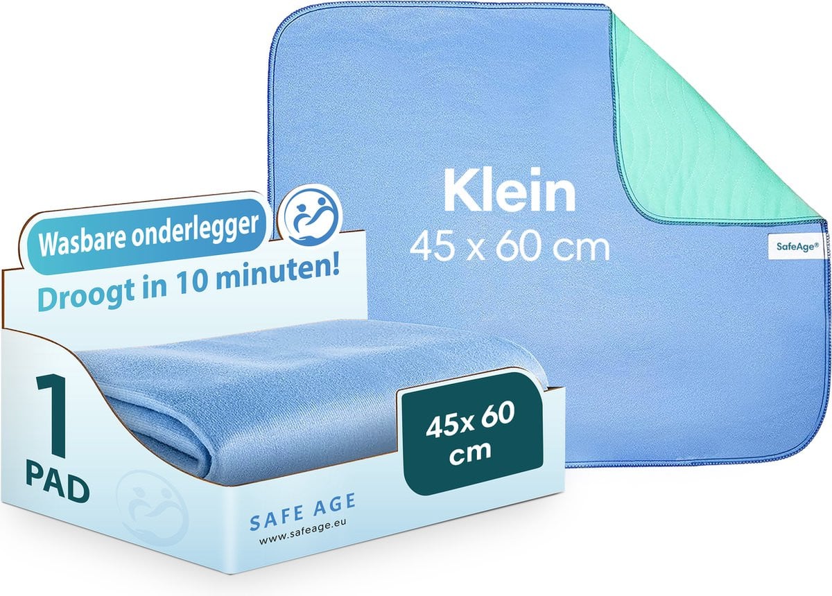 Safe Age wasbare incontinentie onderleggers voor volwassenen, huisdieren en kinderen - matrasbeschermer - klein
