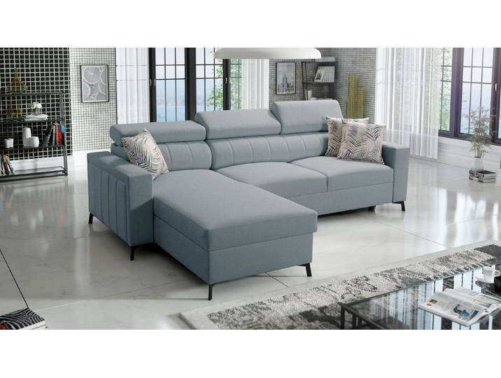 Best for Home Ecksofa mit Schlaffunktion und Bettkasten – modern & geräumig, Ecksofa mit Schlaffunktion, Schlaffunktion