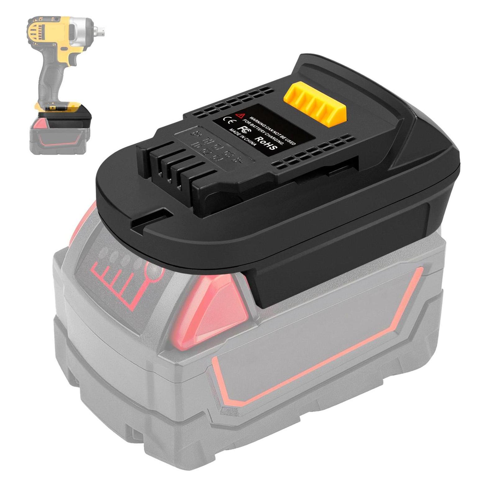 LKD Akku-Adapter - Milwaukee 18V auf DeWalt 18V Lithium-Elektrowerkzeug (69479196)