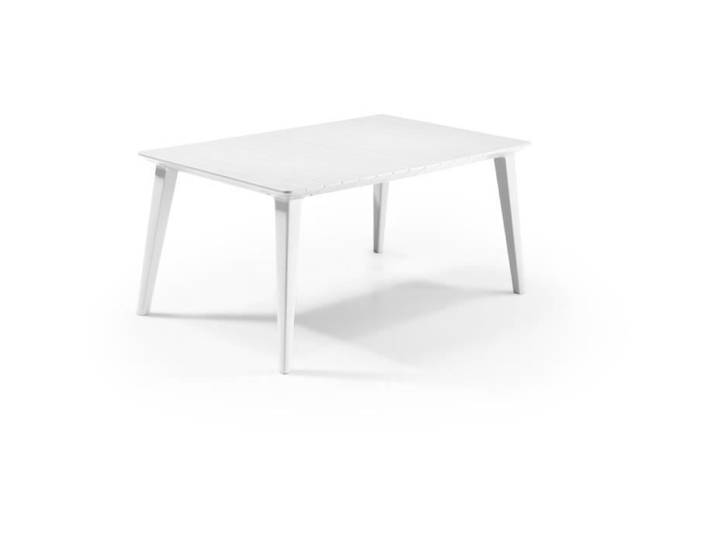 Table de jardin - Rectangulaire - Coloris : blanc - En résine - 6 personnes - LIMA - Allibert by KETER