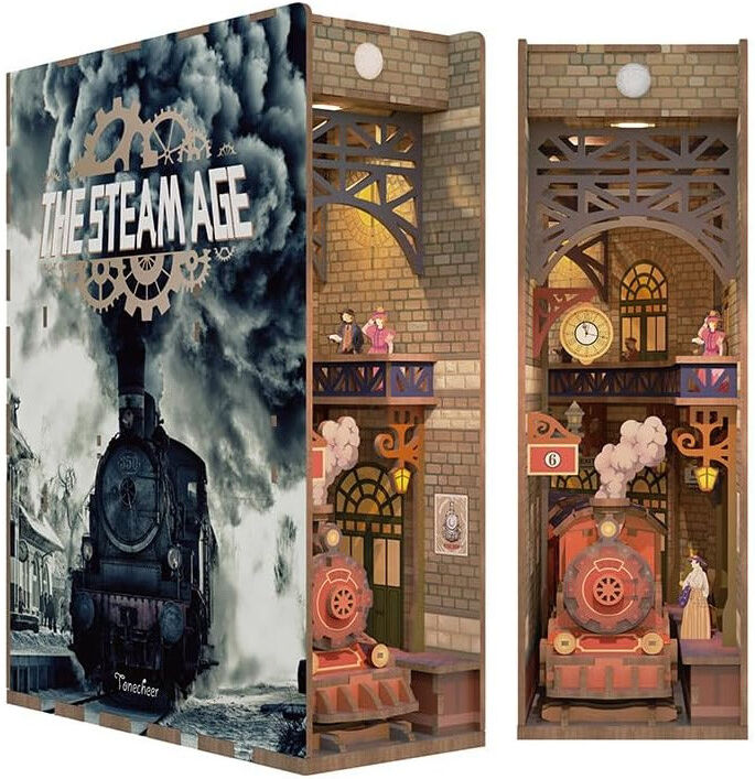 Book Nook The Steam Age - Tonecheer