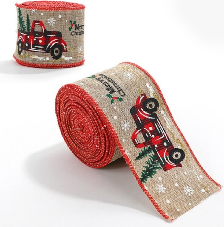 Flamenco Mystique Kerstlint, Breedte: 6,3 cm, Lengte: 2 meter