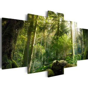 Artgeist Wandbild Schönheit des Wald, Leinwand, mehrteilig, 200 x 100 cm