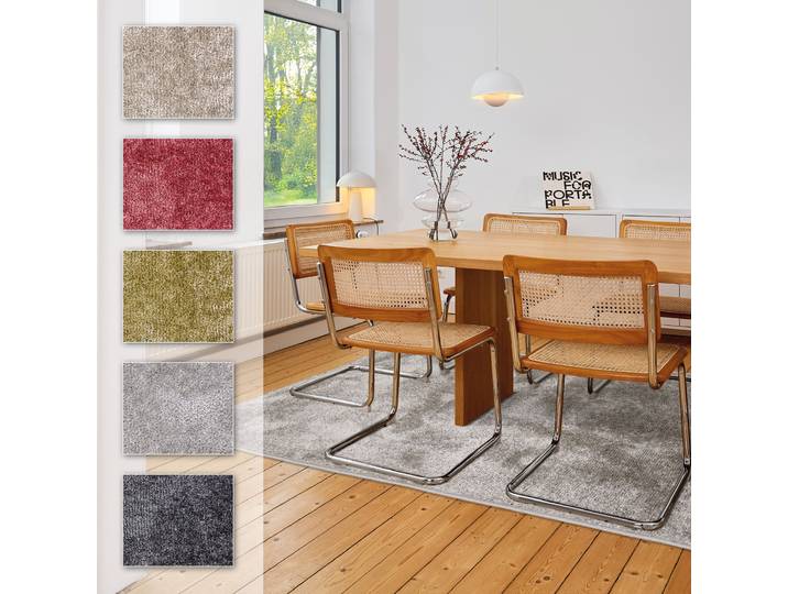 Teppich ASTRA Stevie 250 , grau, B:120cm H:9mm L:180cm, Polypropylen, Teppiche, Teppich, weicher Kurzflor, gewebt, Wohnzimmer, Schlafzimmer