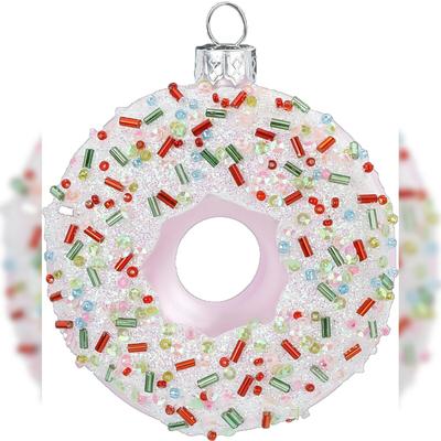 Christbaumschmuck Donut Weihnachtskugeln Weihnachtsbaum Süßigkeiten Gebäck bunt