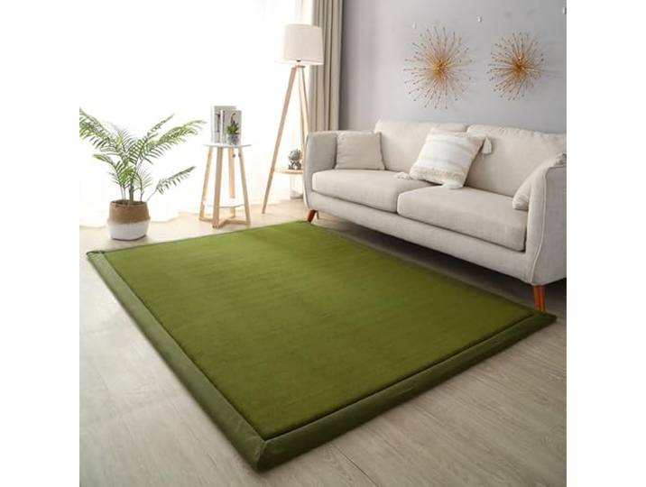 DSSHENGDS Küche Schlafzimmern Schlafsaal, Kinderteppich, Extra Weich Dick Korallensamt-Teppich Groß Kind Krabbelmatte mit Rutschfester Unterseite einfarbige2cm-F- 120 * 220cm