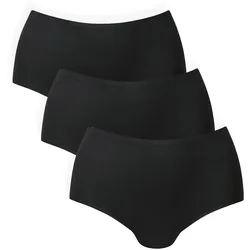 Anita (Since 1886) Damen Slips, 3er Pack - Essentials High Waist Briefs, Mikrofaser, nahtlos, einfarbig Schwarz / S/M