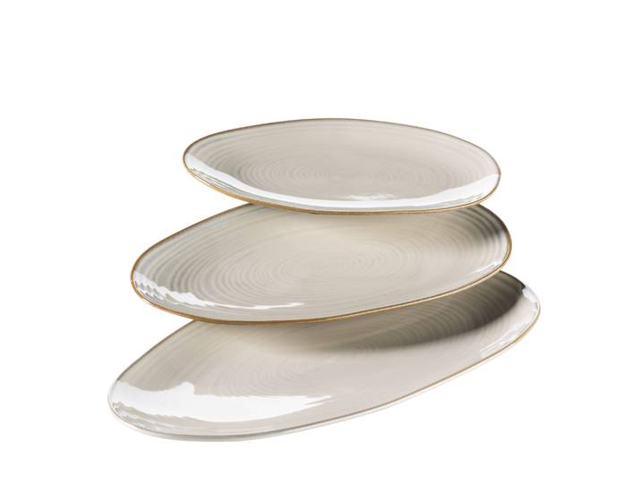 Servierplatte MÄSER Nottingham , beige, Servierplatten, Servierplatte