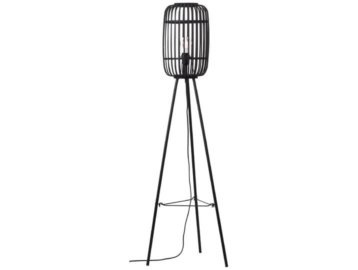 Lampadaire sur pied trépied\, modèle Woodrow\, couleur noire