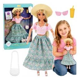 Lean Toys Anlily-Puppe mit Rock und Hut-Accessoires (71225375)