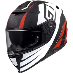 Premier Devil GT, Integralhelm - Matt Schwarz/Weiß/Rot - XXL