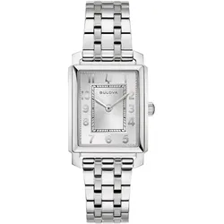 Bulova 96L349 Damen-Quarzuhr Sutton Silberfarben