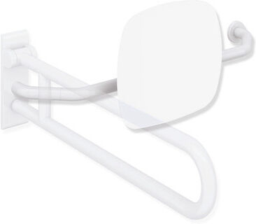 Hewi 801 dossier 801.51.9271R98 distance au mur 230mm, droite, dossier blanc signal, blanc signal