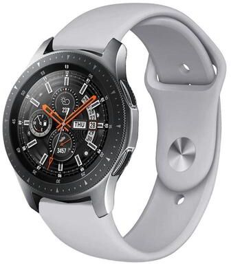 Everyday Crate Samsung Galaxy Watch Active 20mm Silicone Watch Band Soft Adjustable Replacement Watch Strap gray