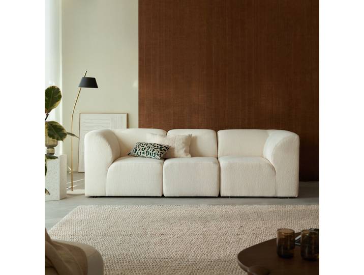 Modulares 3-Sitzer-Sofa aus Ecru-Stoff Vénus - Beige - Fabric