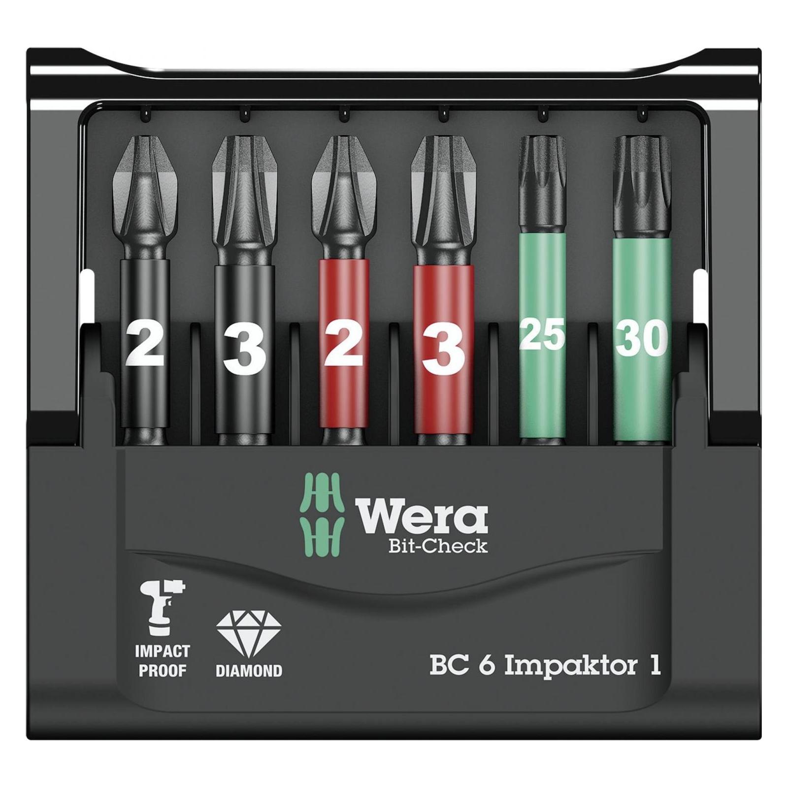 Wera Bit-Check 6 Impaktor 1 (Kreuz Phillips PH) (5057695001)