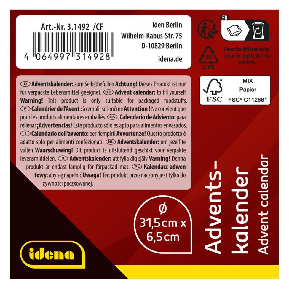 Idena Adventskalender (24 Türchen) (31492)
