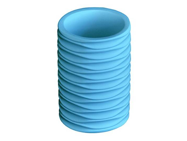 Grund z22300115 colomba Becher 7,5x7,5x11 cm Türkis Accessoires, 100% Polyresin/ABS, 7,5 x 7,5 x 11 cm