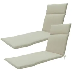 Natura Punto, Sitzkissen, Liegen-Auflage by Madison recycled, 2er Set (190 x 60 cm)