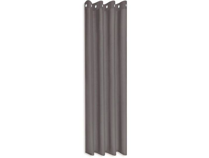 Vorhang GERSTER Ilia Gr. 1, grau, B:140cm H:235cm, Wirkware, Polyester, Gardinen, Vorhang, HxB: 235x140, klasischer Uni Ösenschal