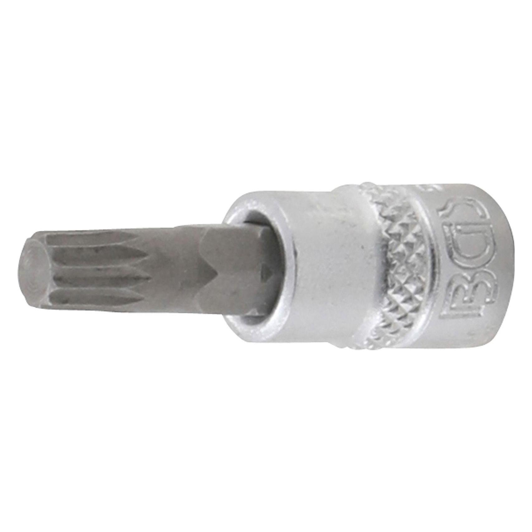 BGS Bit-Einsatz Antrieb Innenvierkant 6,3 mm (1/4") Innenvielzahn (für XZN) M6 (Innenvielzahn) (5105-M6)