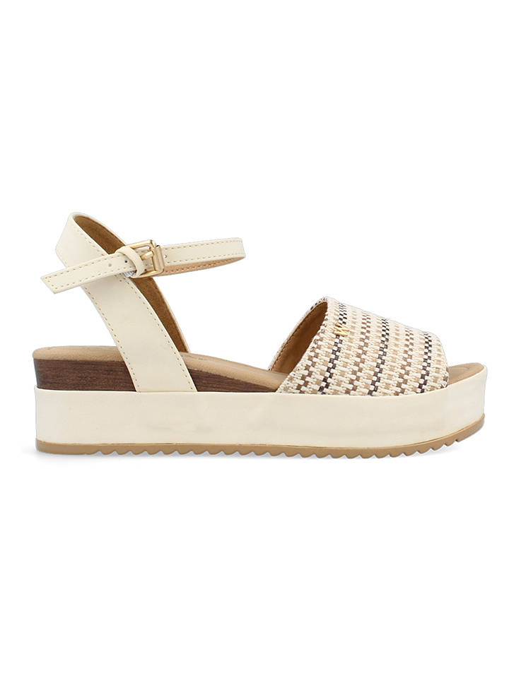 Wrangler Keilsandaletten in Creme - 40