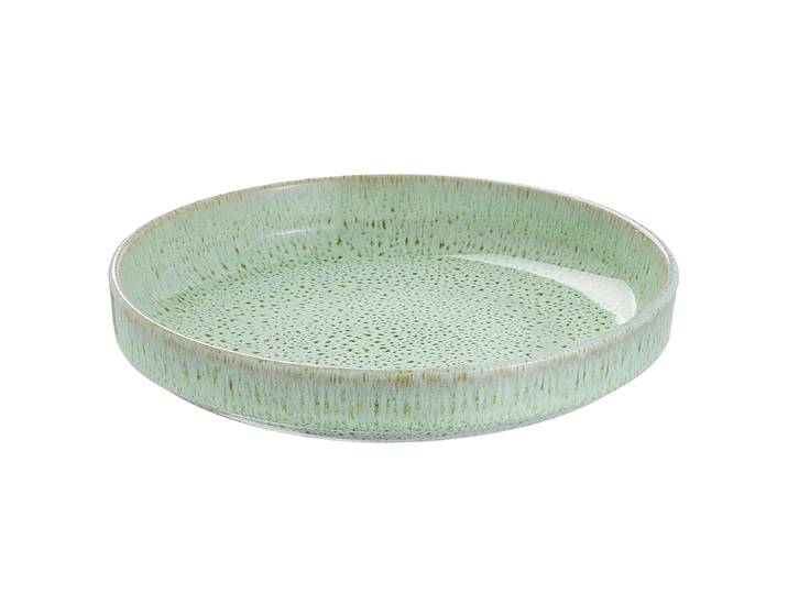 Assiette à pâtes TAVIRA 23 x 4 x 23cm Vert/Vert