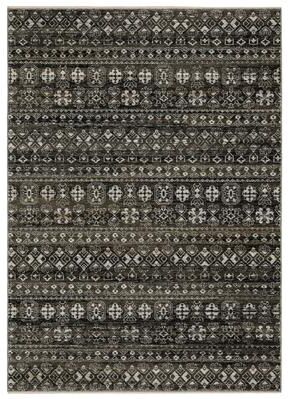Style Haven Cádiz Nomadic Tribal Charcoal/Grey Area Rug