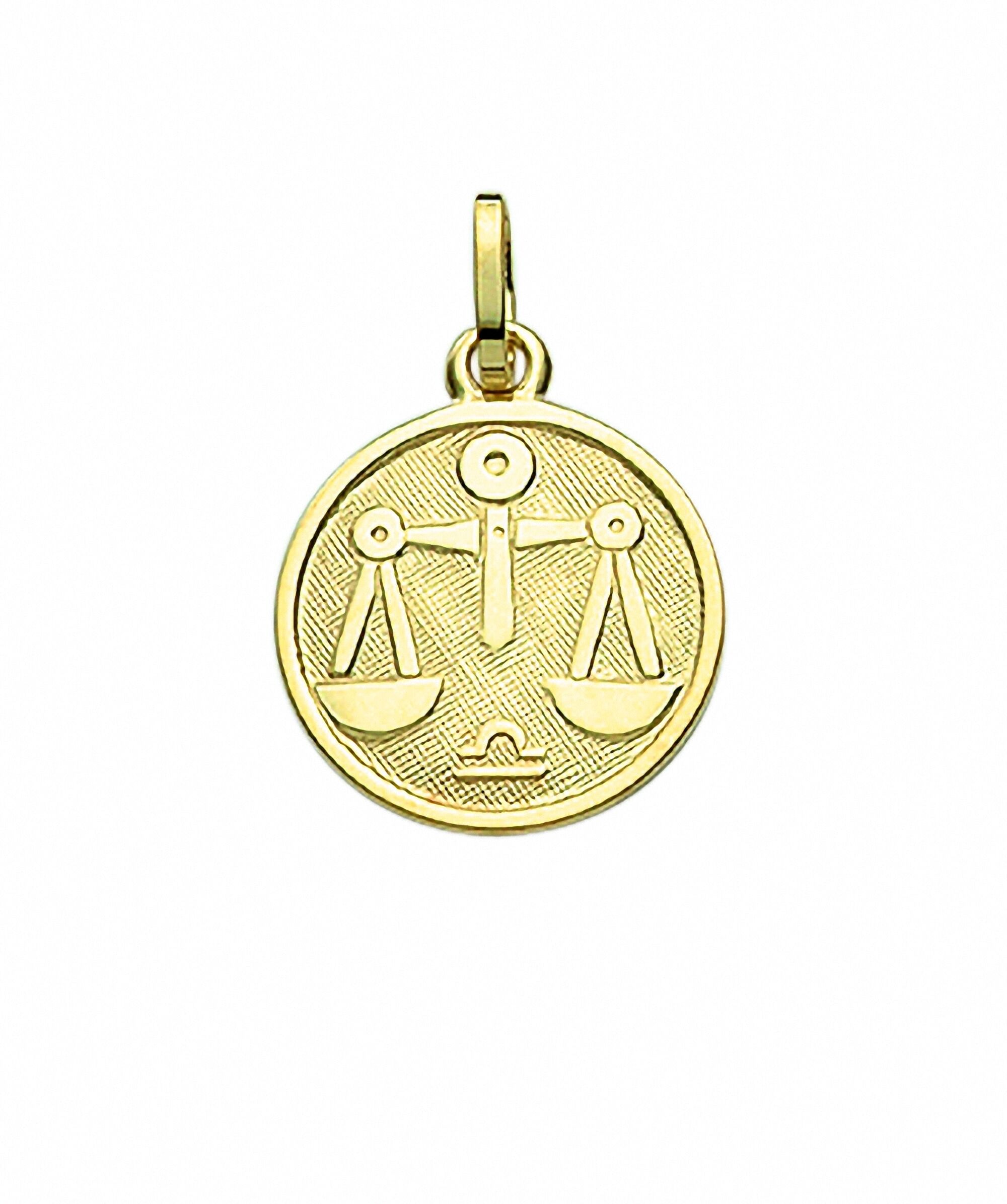 Sternzeichenanhänger ADELIA´S "Sternzeichen Anhänger Waage 333 Gold ( 8K )", gold, Schmuckanhänger, Damen, Waage, Gold, Goldanhänger Waage