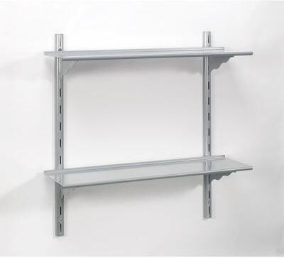 Wallscapes Puzzle Shelf Kit - Silver Metal with Bracket